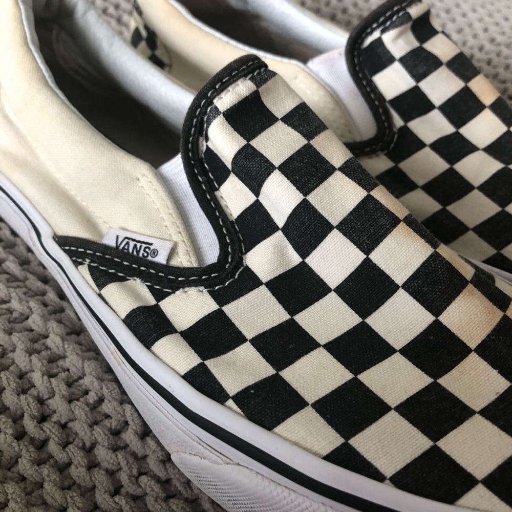 🖤🏁Classic Checker Vans🏁🖤